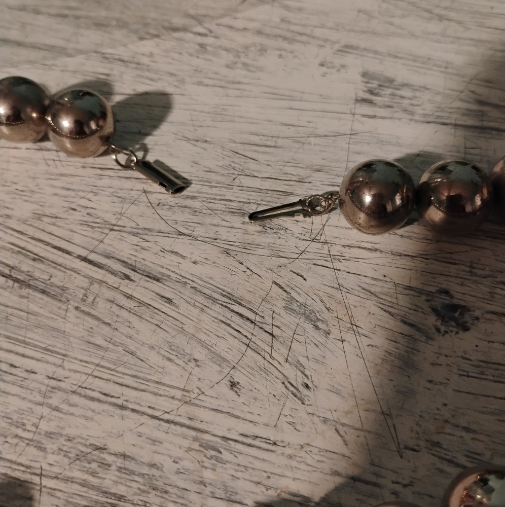 Classic Silver Bead Necklace - Picture 4 of 8